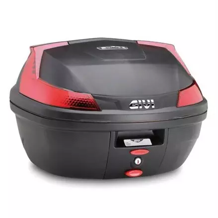 Верхний кофр GIVI B47NML 47 л, черный с красными рефлекторами