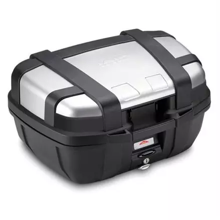 Верхний кофр GIVI TRK52N TREKKER 52 л, черный с алюминиевой крышкой