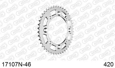 Звезда задняя AFAM 17107N-46 для мотоцикла