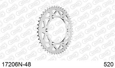 Звезда задняя AFAM 17206N-48 для мотоциклов