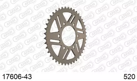 Звезда задняя AFAM 17606-43 для мотоцикла