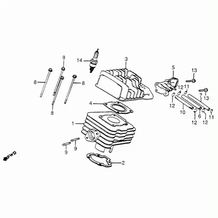 Болт (6X10)  95801-06110-00