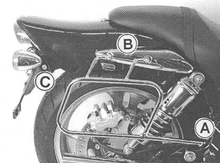 Крепеж бок. сумок VZ 1600 Marauder