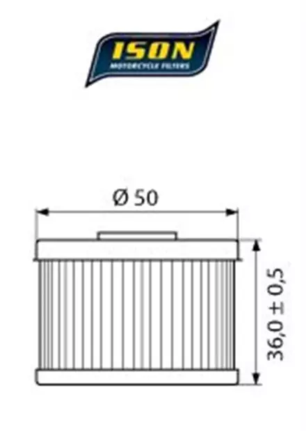 Масляный фильтр ISON 112 для мотоциклов