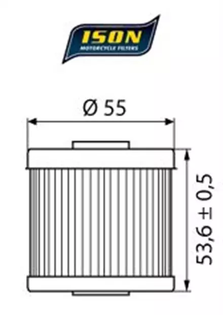 Масляный фильтр ISON 123 для мотоциклов