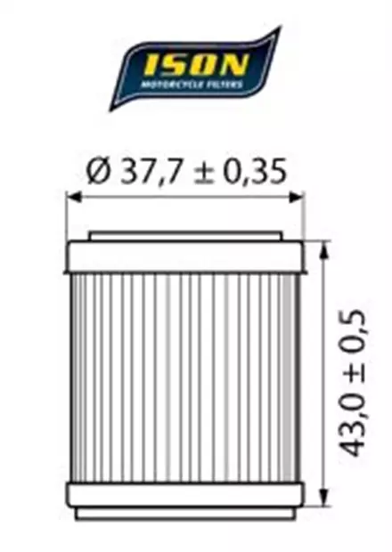 Масляный фильтр ISON 142 для мотоциклов