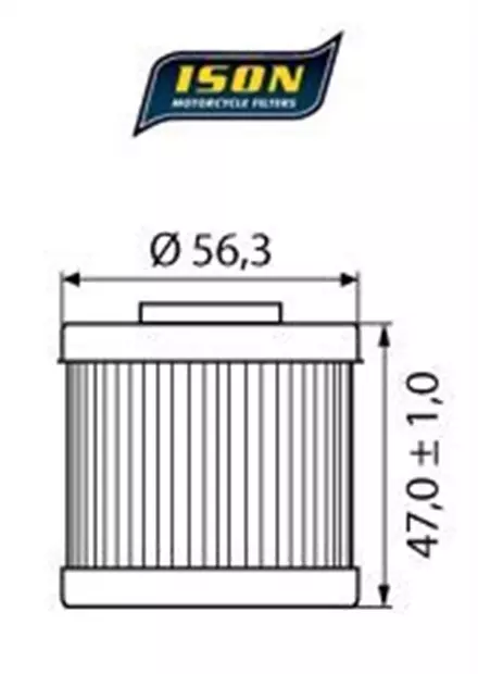 Масляный фильтр ISON 151 для мотоциклов