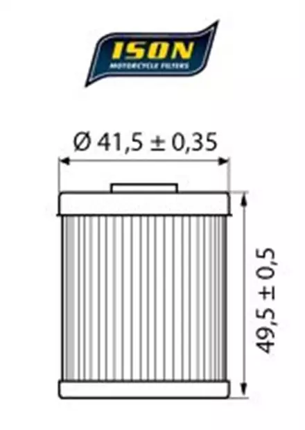 Масляный фильтр ISON 157 для мотоциклов