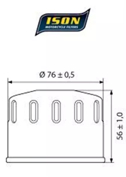 Масляный фильтр ISON 164 для мотоциклов