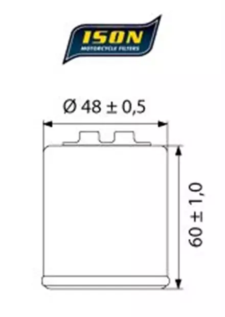 Масляный фильтр ISON 183 для мотоциклов