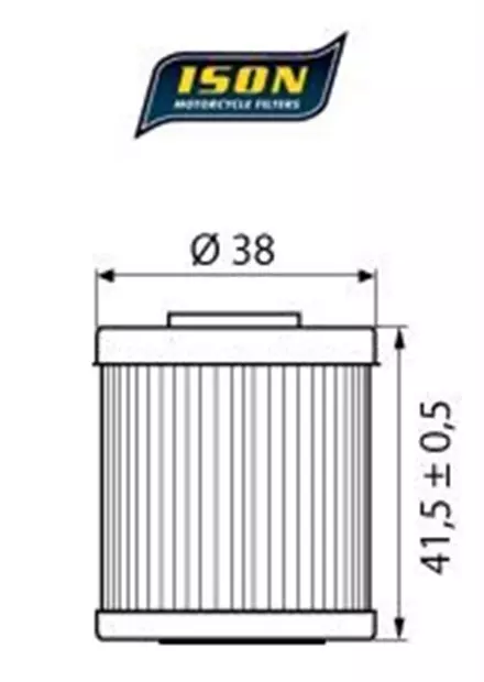 Масляный фильтр ISON 207 для мотоциклов
