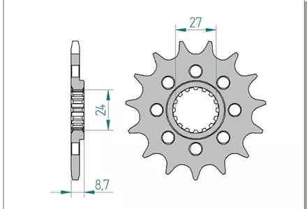 Звезда передняя AFAM 22902-17 для мотоциклов