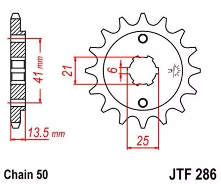 Звезда передняя JT JTF286.15 для мотоциклов