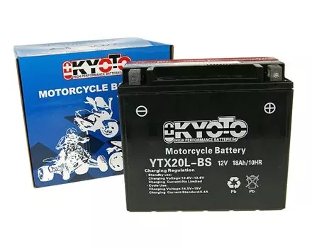 Аккумулятор KYOTO YTX20L-BS для мотоциклов