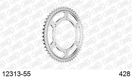 Звезда задняя AFAM 12313-55 для мотоцикла