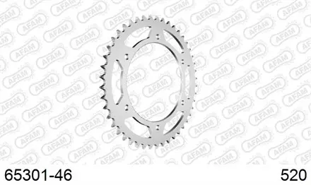 Звезда задняя 46 зубов / AFAM