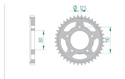 Звезда задняя AFAM 86600-48 для мотоциклов