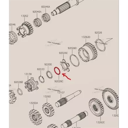 Проставка 28.2X34.5X1.6 Kawasaki 92026-1587