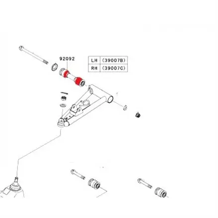 Втулка рычага верхнего Kawasaki KVF 750 Brute Force 2012+ 92092-0025