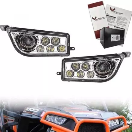 Комплект корпуса фар с ангельскими глазками Polaris RZR 1000 2412507, 2413788 + 2412508, 2413789,HL99