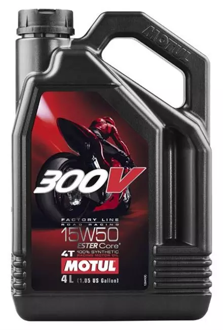Моторное масло Motul 300V Factory Line 15W50 (4 литра) для мотоциклов