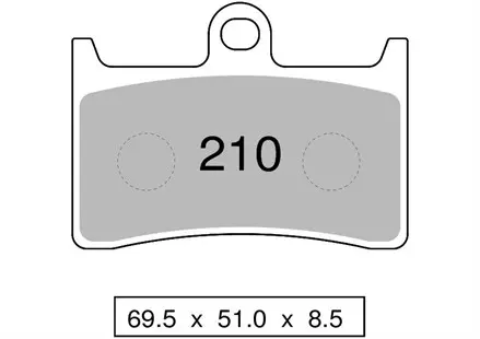Тормозные  колодки Nissin 2P-210NS