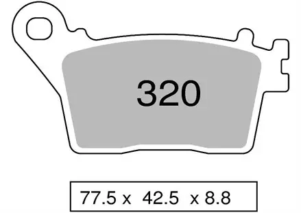 Тормозные  колодки Nissin 2P-320ST