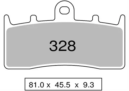 Тормозные колодки Nissin  2P-328ST для мотоциклов