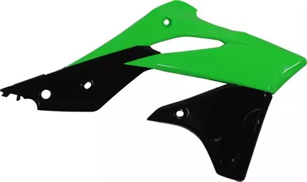 Обтекатель радиатора KX250F '2013-16, зелёно-черный Oem13