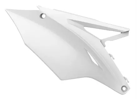 Щиток бокового номера KX450F '2016-18-KX250F '2017->, белый