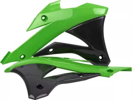 Обтекатель радиатора KX85 '2014-19, зелёно-Черный Oem