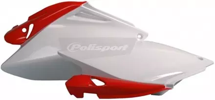 Щиток бокового номера CRF250R '2006-09, красно-белый