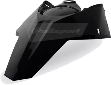 Крыло заднее + щиток бокового номера KTM SX-SX-F '2007-10-EXC 08-11 черное