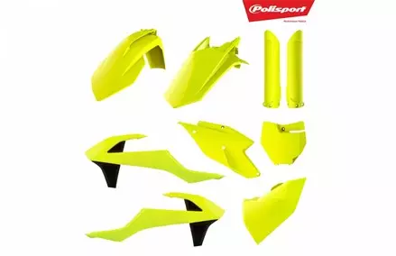 Комплект пластика Husqvarna TC125, FC250-350-450 '2016-18 Желтый-флуорисцент